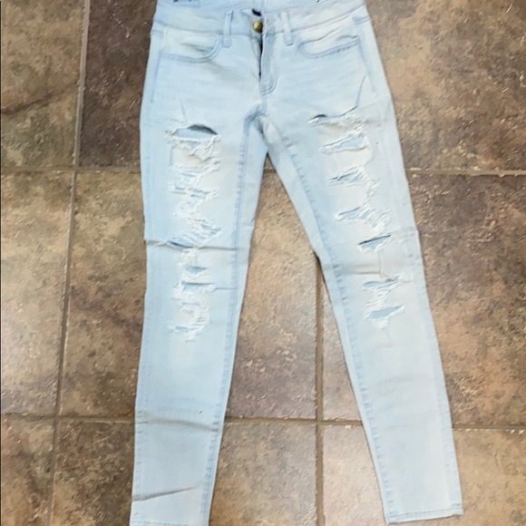 American Eagle Super Low Rose Jeggings - Picture 4 of 5